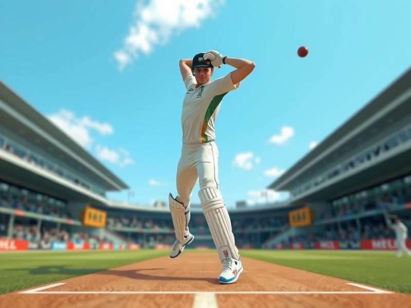 Player bowling spin with perfect wrist action in Cricket VR Hero